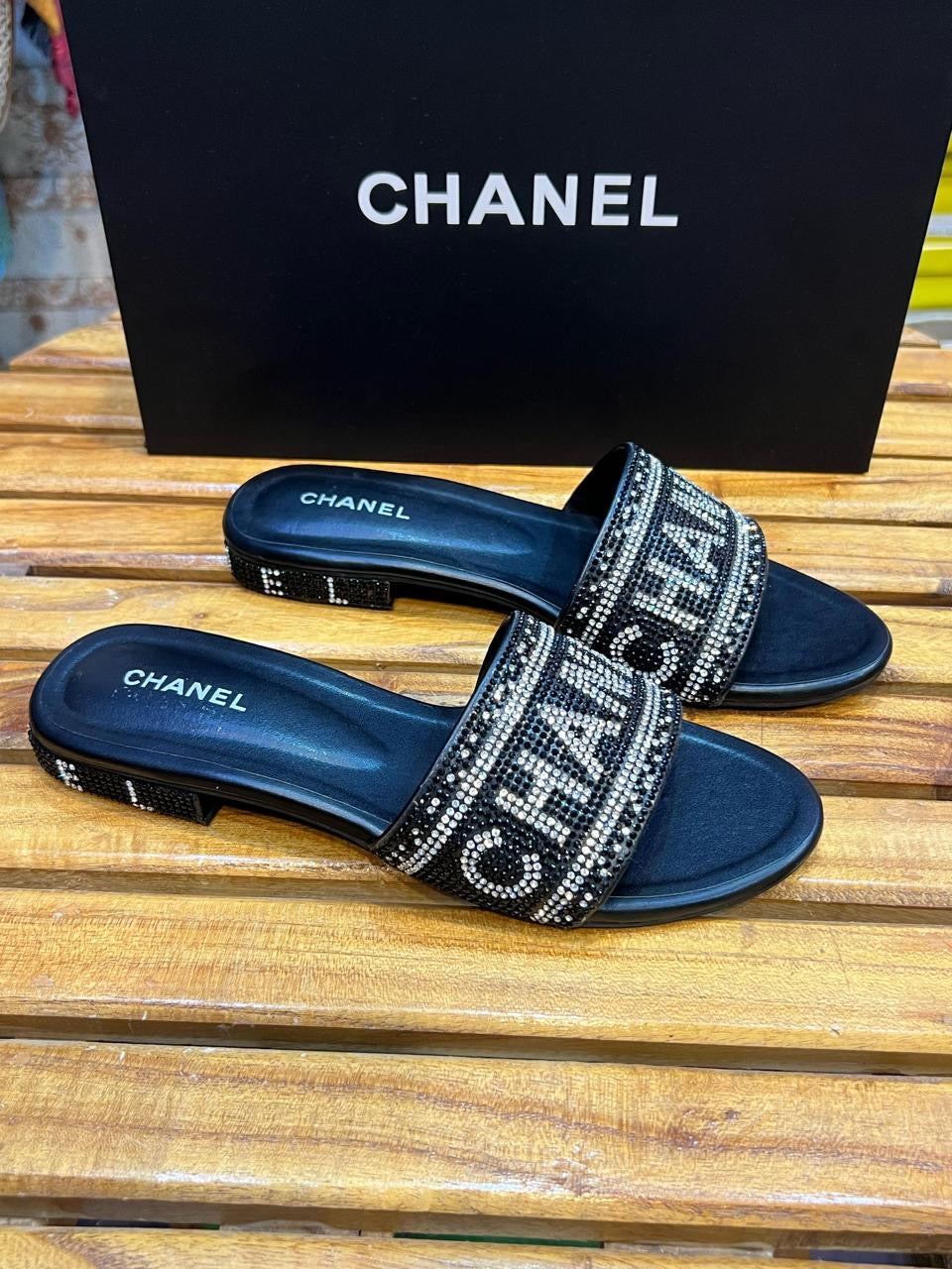 Chanel shine flats