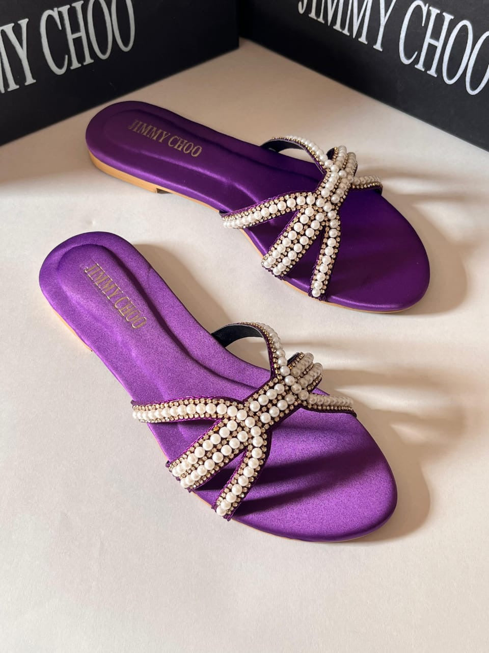 White pearl flats