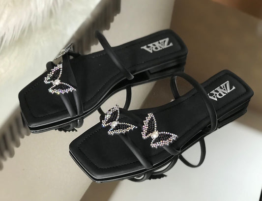 Double butterfly broche flats - Comfy