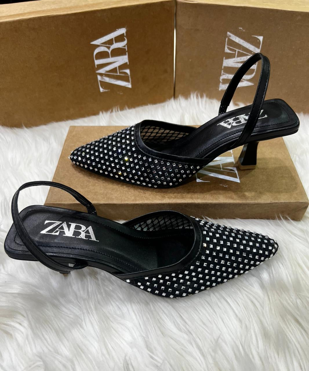 Zara stone heel