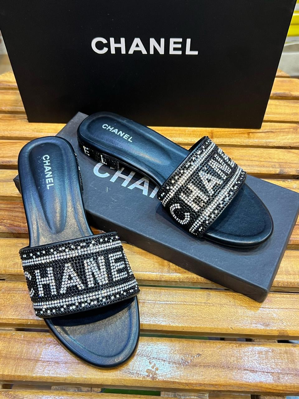 Chanel shine flats