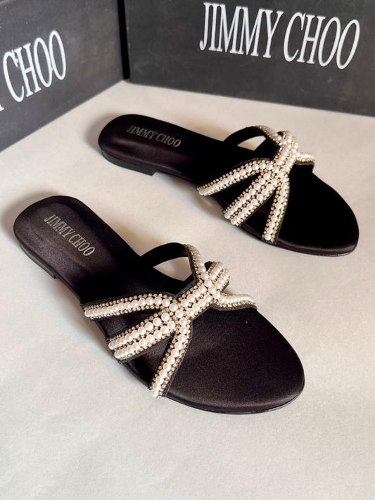 White pearl flats