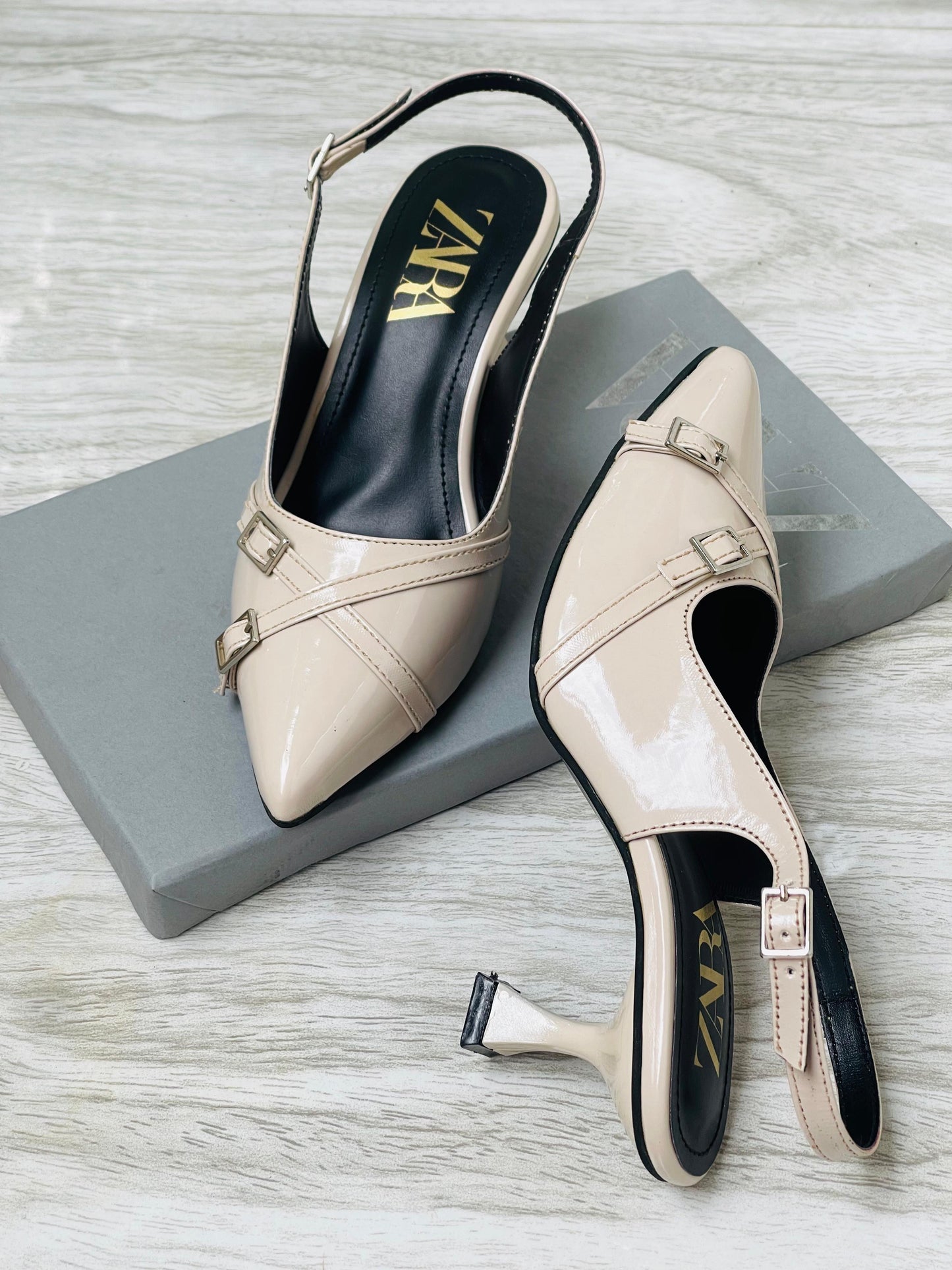 Shine pump heels