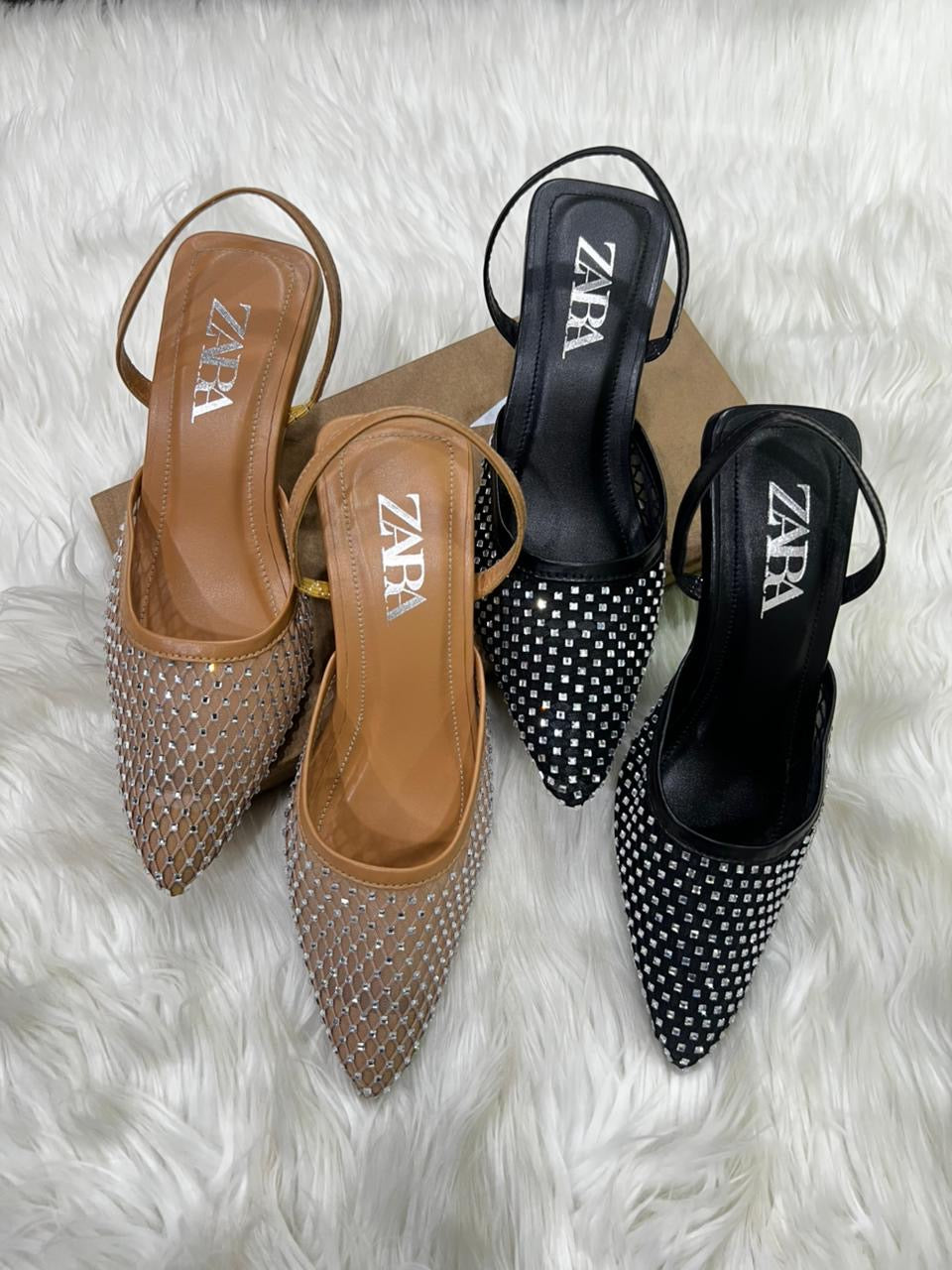 Zara stone heel