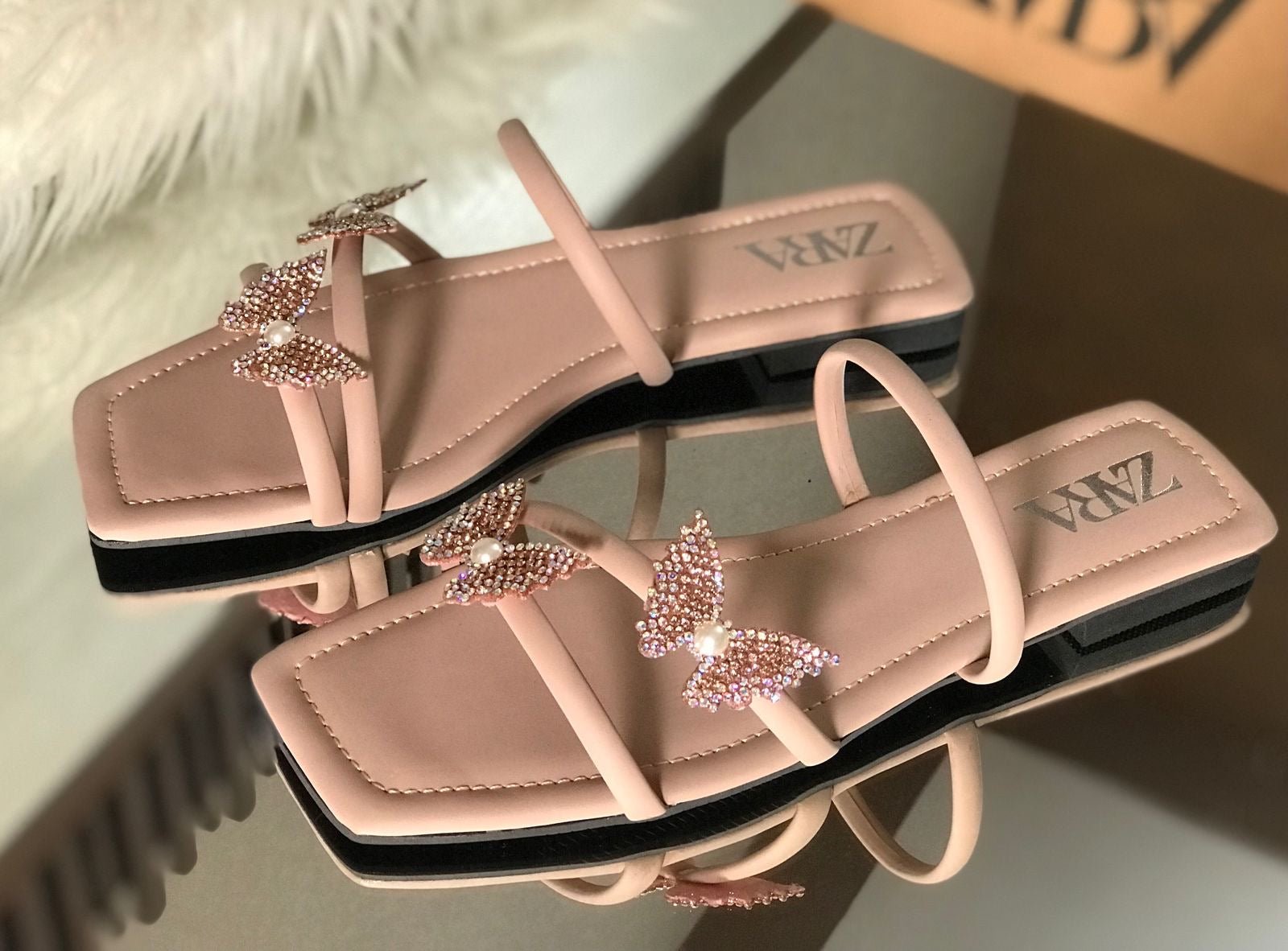 Double butterfly broche flats - Comfy
